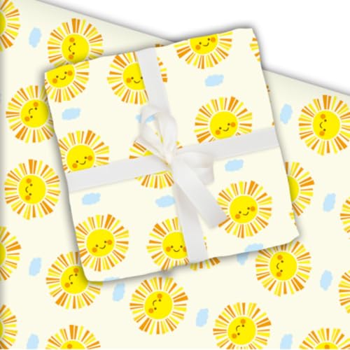 FYSUIMU Boho-Sonne-Seidenpapier, Smile Sunshine, Geschenkpapier für Sommer, Geburtstag, Babyparty, Bastelbedarf, 35,6 x 50,8 cm, 60 Blatt FYSUIMU Boho-Sonne-Seidenpapier, Smile Sunshine, Geschenkpapier für Sommer, Geburtstag, Babyparty, Bastelbedarf, 35,6 x 50,8 cm, 60 Blatt von FYSUIMU