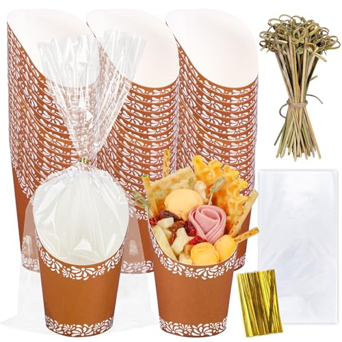 FYSUIMU Cielito Lindo Becher mit 100 Stäbchen, 50 Plastiktüten für Leckereien, Bindebänder, 400 ml, mexikanische Fiesta, Braun, Pommes Frites, Becherhalter für Zuhause, Küche, Cinco de Mayo Party, 50 FYSUIMU Cielito Lindo Becher mit 100 Stäbchen, 50 Plastiktüten für Leckereien, Bindebänder, 400 ml, mexikanische Fiesta, Braun, Pommes Frites, Becherhalter für Zuhause, Küche, Cinco de Mayo Party, 50 von FYSUIMU