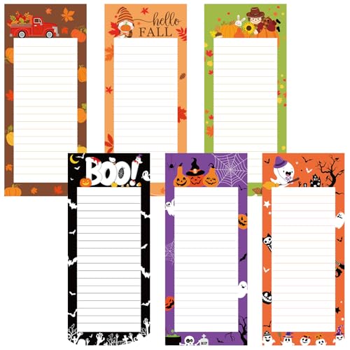 FYSUIMU Magnetische Notizblöcke für Herbst, Halloween, Kürbis, Ahornblatt, Geist, Fledermaus, Boo-Liste, To-Do-Papierblock, Einkaufsliste, Notizblock für Herbst, Urlaub, Zuhause, Küche, Kühlschrank FYSUIMU Magnetische Notizblöcke für Herbst, Halloween, Kürbis, Ahornblatt, Geist, Fledermaus, Boo-Liste, To-Do-Papierblock, Einkaufsliste, Notizblock für Herbst, Urlaub, Zuhause, Küche, Kühlschrank von FYSUIMU