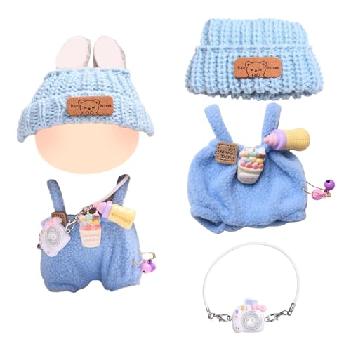 17cm Mini Plüsch Puppen Kleidung, Niedliche Mini Plüsch Puppen Kleidung Outfit, Puppe Kleidung DIY Outfit, für Pullover Hoodie Bekleidung DIY Kinder Geschenke(B) von FYZSJWL
