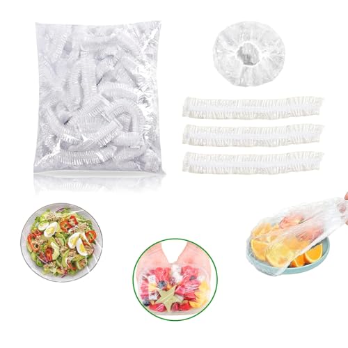 200 Stück Frischhaltebeutel Mit Gummizug, Transparente Frischhaltefolie Für Schüsseln Und Behälter, Ideal für Lebensmittelaufbewahrung Und Obstkonservierung 200 Stück Frischhaltebeutel Mit Gummizug, Transparente Frischhaltefolie Für Schüsseln Und Behälter, Ideal für Lebensmittelaufbewahrung Und Obstkonservierung von FYZSJWL