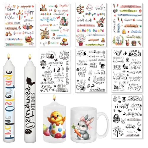 8 Pcs A5 Rub On Sticker Ostern,Kerzentattoo Kerzensticker, Kerzen Sticker Ostern,Rub On Aufkleber Ostern, Kerzen Folie,Kerzenaufkleber,für Kerze Tasse DIY Geschenk,Kerzen Dekorieren 8 Pcs A5 Rub On Sticker Ostern,Kerzentattoo Kerzensticker, Kerzen Sticker Ostern,Rub On Aufkleber Ostern, Kerzen Folie,Kerzenaufkleber,für Kerze Tasse DIY Geschenk,Kerzen Dekorieren von FYZSJWL