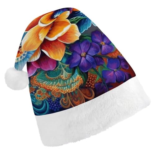 FZMTLDS Weihnachtsmütze, Blume, Diamantgemälde, Weihnachtsmannmütze, Erwachsene, Weihnachtsmütze, Weihnachtsmütze für Weihnachtsfeier FZMTLDS Weihnachtsmütze, Blume, Diamantgemälde, Weihnachtsmannmütze, Erwachsene, Weihnachtsmütze, Weihnachtsmütze für Weihnachtsfeier von FZMTLDS