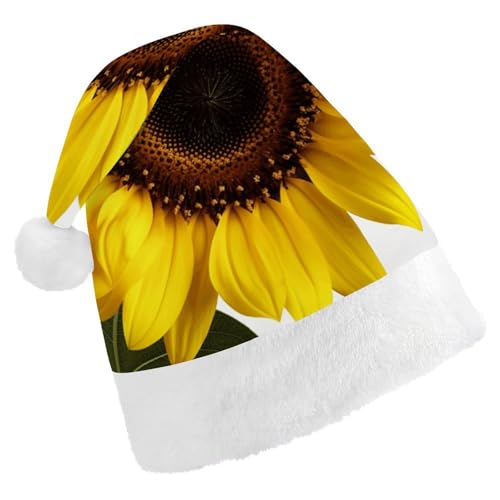 FZMTLDS Weihnachtsmütze, Blume, Sonnenblume, Weihnachtsmannmütze, Erwachsene, Weihnachtsmütze, Weihnachtsmütze für Weihnachtsfeier FZMTLDS Weihnachtsmütze, Blume, Sonnenblume, Weihnachtsmannmütze, Erwachsene, Weihnachtsmütze, Weihnachtsmütze für Weihnachtsfeier von FZMTLDS
