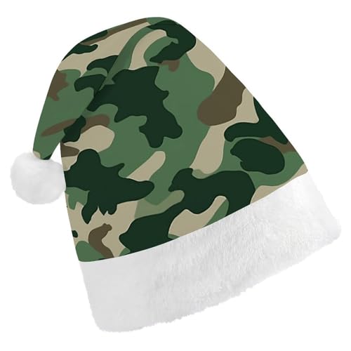 FZMTLDS Weihnachtsmütze, Camouflage, Grün, Weihnachtsmannmütze, Erwachsene, Weihnachtsmannmütze für Weihnachtsfeier FZMTLDS Weihnachtsmütze, Camouflage, Grün, Weihnachtsmannmütze, Erwachsene, Weihnachtsmannmütze für Weihnachtsfeier von FZMTLDS
