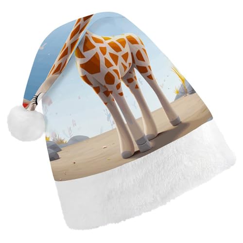 FZMTLDS Weihnachtsmütze, Cartoons, Giraffe, Weihnachtsmannmütze, Erwachsene, Weihnachtsmütze, Weihnachtsmütze für Weihnachtsfeier FZMTLDS Weihnachtsmütze, Cartoons, Giraffe, Weihnachtsmannmütze, Erwachsene, Weihnachtsmütze, Weihnachtsmütze für Weihnachtsfeier von FZMTLDS