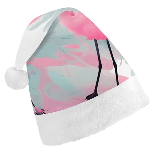 FZMTLDS Weihnachtsmütze, Flamingo-Weihnachtsmannmütze, Erwachsenen-Weihnachtsparty-Hut, Weihnachtsmütze für Weihnachtsfeier FZMTLDS Weihnachtsmütze, Flamingo-Weihnachtsmannmütze, Erwachsenen-Weihnachtsparty-Hut, Weihnachtsmütze für Weihnachtsfeier von FZMTLDS