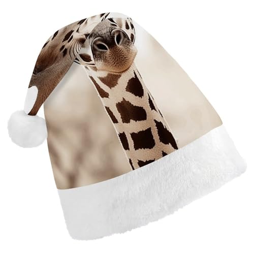 FZMTLDS Weihnachtsmütze, Giraffe, Weihnachtsmannmütze, Erwachsene, Weihnachtsmütze, Weihnachtsmütze für Weihnachtsfeier FZMTLDS Weihnachtsmütze, Giraffe, Weihnachtsmannmütze, Erwachsene, Weihnachtsmütze, Weihnachtsmütze für Weihnachtsfeier von FZMTLDS