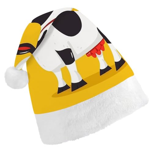 FZMTLDS Weihnachtsmütze, Glocken und Kühe, Weihnachtsmannmütze, Erwachsene, Weihnachtsmütze, Weihnachtsmütze für Weihnachtsfeier FZMTLDS Weihnachtsmütze, Glocken und Kühe, Weihnachtsmannmütze, Erwachsene, Weihnachtsmütze, Weihnachtsmütze für Weihnachtsfeier von FZMTLDS