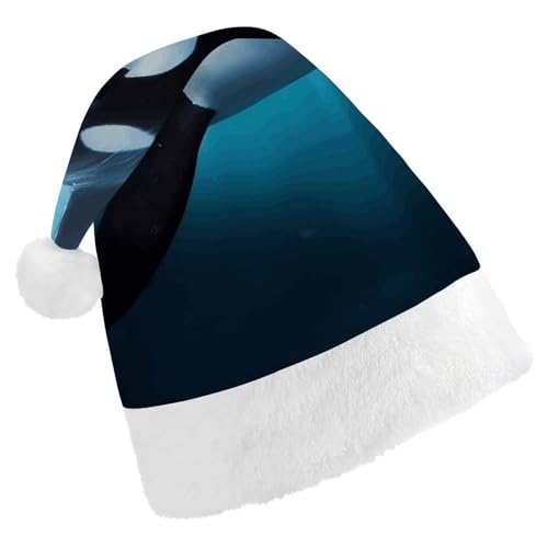 FZMTLDS Weihnachtsmütze, Killer-Wal, Weihnachtsmannmütze, Erwachsene, Weihnachtsmütze, Weihnachtsmütze für Weihnachtsfeier FZMTLDS Weihnachtsmütze, Killer-Wal, Weihnachtsmannmütze, Erwachsene, Weihnachtsmütze, Weihnachtsmütze für Weihnachtsfeier von FZMTLDS
