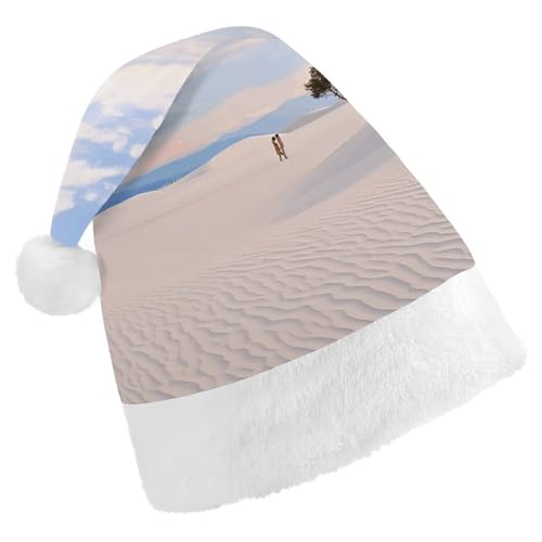 FZMTLDS Weihnachtsmütze, romantische weiße Sandlandschaft, Weihnachtsmannmütze, Erwachsene, Weihnachtsmütze, Weihnachtsmannmütze für Weihnachtsfeier FZMTLDS Weihnachtsmütze, romantische weiße Sandlandschaft, Weihnachtsmannmütze, Erwachsene, Weihnachtsmütze, Weihnachtsmannmütze für Weihnachtsfeier von FZMTLDS