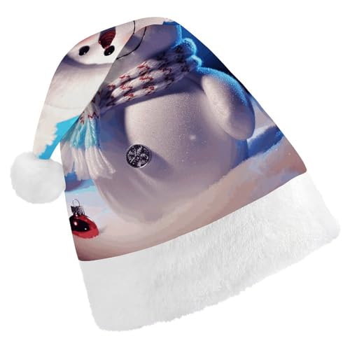 FZMTLDS Weihnachtsmütze "Merry Christmas", Schneemann, Weihnachtsmannmütze, Erwachsene, Weihnachtsmütze, Weihnachtsmütze für Weihnachtsfeier FZMTLDS Weihnachtsmütze "Merry Christmas", Schneemann, Weihnachtsmannmütze, Erwachsene, Weihnachtsmütze, Weihnachtsmütze für Weihnachtsfeier von FZMTLDS