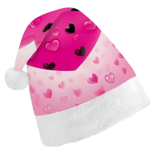 FZMTLDS Weihnachtsmütze mit Herz, Weihnachtsmannmütze, Erwachsene, Weihnachtsmütze, Weihnachtsmütze für Weihnachtsfeier FZMTLDS Weihnachtsmütze mit Herz, Weihnachtsmannmütze, Erwachsene, Weihnachtsmütze, Weihnachtsmütze für Weihnachtsfeier von FZMTLDS