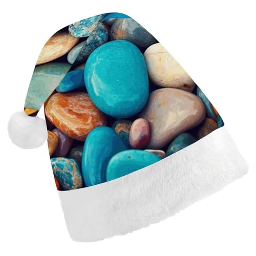 FZMTLDS Weihnachtsmütze mit bunten Steinen, Weihnachtsmannmützen für Erwachsene, Weihnachtsmannhut für Weihnachtsfeier FZMTLDS Weihnachtsmütze mit bunten Steinen, Weihnachtsmannmützen für Erwachsene, Weihnachtsmannhut für Weihnachtsfeier von FZMTLDS