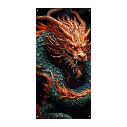 FZMVSQH Chinesischer Drache bedruckte benutzerdefinierte Banner und Schilder, personalisiertes Banner, Haustür-Banner, Hintergrund, individueller Wandteppich, personalisierte Wanddekoration, FZMVSQH Chinesischer Drache bedruckte benutzerdefinierte Banner und Schilder, personalisiertes Banner, Haustür-Banner, Hintergrund, individueller Wandteppich, personalisierte Wanddekoration, von FZMVSQH
