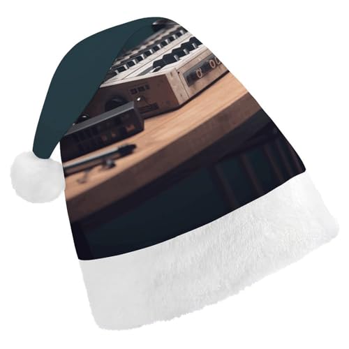 FZMVSQH Nikolausmütze für Erwachsene, Blockflöte mit Kopfhörern, bedruckt, Weihnachtsmannmütze, Weihnachtsmütze für Erwachsene, dicker Komfort, klassische Nikolausmütze für Weihnachten, Neujahr, FZMVSQH Nikolausmütze für Erwachsene, Blockflöte mit Kopfhörern, bedruckt, Weihnachtsmannmütze, Weihnachtsmütze für Erwachsene, dicker Komfort, klassische Nikolausmütze für Weihnachten, Neujahr, von FZMVSQH