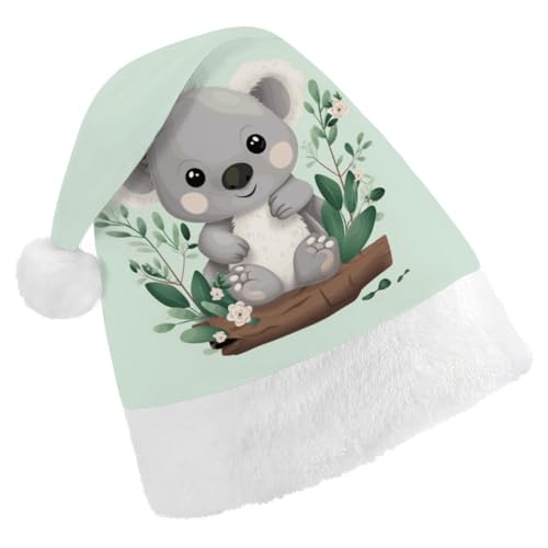 FZMVSQH Nikolausmütze für Erwachsene, Koala-Druck, Weihnachtsmütze für Erwachsene, dicker Komfort, klassische Nikolausmütze für Weihnachten, Neujahr, festliche Feiertagsparty FZMVSQH Nikolausmütze für Erwachsene, Koala-Druck, Weihnachtsmütze für Erwachsene, dicker Komfort, klassische Nikolausmütze für Weihnachten, Neujahr, festliche Feiertagsparty von FZMVSQH