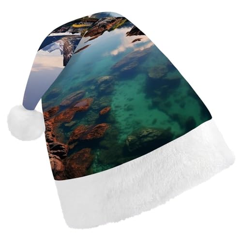 FZMVSQH Nikolausmütze für Erwachsene, Norwegeninseln, bedruckt, Weihnachtsmannmütze, Weihnachtsmütze für Erwachsene, dicker Komfort, klassische Nikolausmütze für Weihnachten, Neujahr, festliche FZMVSQH Nikolausmütze für Erwachsene, Norwegeninseln, bedruckt, Weihnachtsmannmütze, Weihnachtsmütze für Erwachsene, dicker Komfort, klassische Nikolausmütze für Weihnachten, Neujahr, festliche von FZMVSQH