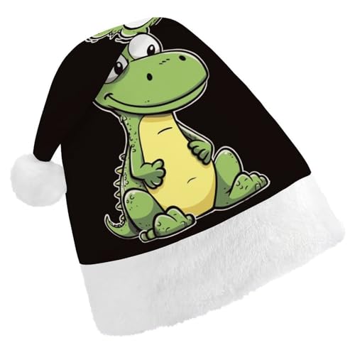 FZMVSQH Nikolausmütze für Erwachsene, ruhiger Cartoon-Krokodil-Druck, Weihnachtsmannmütze, Weihnachtsmütze für Erwachsene, dicker Komfort, klassische Weihnachtsmannmütze für Weihnachten, Neujahr, FZMVSQH Nikolausmütze für Erwachsene, ruhiger Cartoon-Krokodil-Druck, Weihnachtsmannmütze, Weihnachtsmütze für Erwachsene, dicker Komfort, klassische Weihnachtsmannmütze für Weihnachten, Neujahr, von FZMVSQH