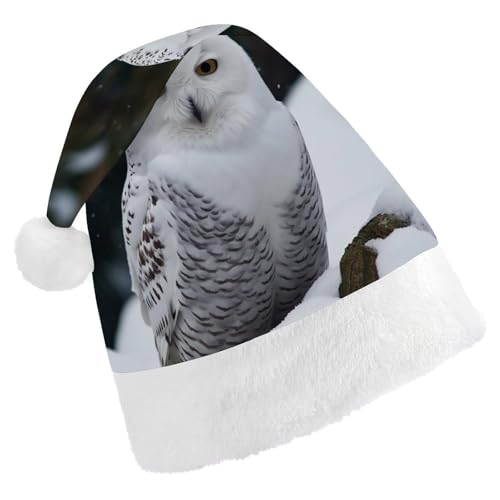 FZMVSQH Weihnachtsmütze für Erwachsene, Schneeeule, bedruckt, Weihnachtsmannmütze, Weihnachtsmütze für Erwachsene, dicker Komfort, klassische Weihnachtsmannmütze für Weihnachten, Neujahr, festliche FZMVSQH Weihnachtsmütze für Erwachsene, Schneeeule, bedruckt, Weihnachtsmannmütze, Weihnachtsmütze für Erwachsene, dicker Komfort, klassische Weihnachtsmannmütze für Weihnachten, Neujahr, festliche von FZMVSQH