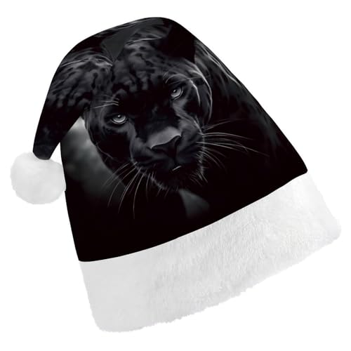 FZMVSQH Weihnachtsmütze für Erwachsene, Tier-Panther-Druck, Weihnachtsmannmütze, Weihnachtsmütze für Erwachsene, dicker Komfort, klassische Weihnachtsmannmütze für Weihnachten, Neujahr, festliche FZMVSQH Weihnachtsmütze für Erwachsene, Tier-Panther-Druck, Weihnachtsmannmütze, Weihnachtsmütze für Erwachsene, dicker Komfort, klassische Weihnachtsmannmütze für Weihnachten, Neujahr, festliche von FZMVSQH