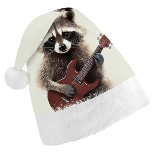 FZMVSQH Weihnachtsmütze für Erwachsene, lustiger Waschbär, bedruckt, Weihnachtsmannmütze, Weihnachtsmütze für Erwachsene, dicker Komfort, klassische Weihnachtsmannmütze für Weihnachten, Neujahr, FZMVSQH Weihnachtsmütze für Erwachsene, lustiger Waschbär, bedruckt, Weihnachtsmannmütze, Weihnachtsmütze für Erwachsene, dicker Komfort, klassische Weihnachtsmannmütze für Weihnachten, Neujahr, von FZMVSQH
