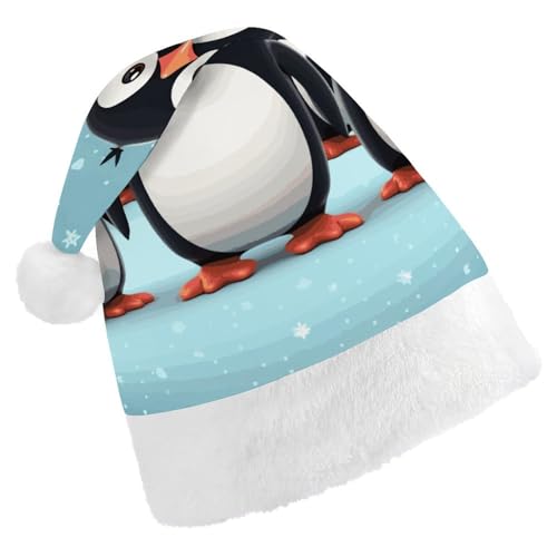 FZMVSQH Weihnachtsmütze für Erwachsene, niedliche Pinguine, bedruckt, Weihnachtsmannmütze, Weihnachtsmütze für Erwachsene, dicker Komfort, klassische Nikolausmütze für Weihnachten, Neujahr, festliche FZMVSQH Weihnachtsmütze für Erwachsene, niedliche Pinguine, bedruckt, Weihnachtsmannmütze, Weihnachtsmütze für Erwachsene, dicker Komfort, klassische Nikolausmütze für Weihnachten, Neujahr, festliche von FZMVSQH