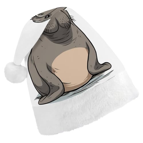 FZMVSQH Weihnachtsmütze für Erwachsene, niedlicher Walross-Druck, Weihnachtsmütze für Erwachsene, dicker Komfort, klassische Weihnachtsmannmütze für Weihnachten, Neujahr, festliche Feiertagsparty FZMVSQH Weihnachtsmütze für Erwachsene, niedlicher Walross-Druck, Weihnachtsmütze für Erwachsene, dicker Komfort, klassische Weihnachtsmannmütze für Weihnachten, Neujahr, festliche Feiertagsparty von FZMVSQH