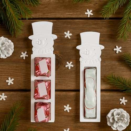2 Stück Silikonformen Gießformen Weihnachten, Weihnachtsschneemann Silikonform Geldgeschenk Silikonform Weihnachten Gießformen Silikon Gießform Weihnachten Giessformen Silikon Pralinenschachtel (G) von FZQBEY
