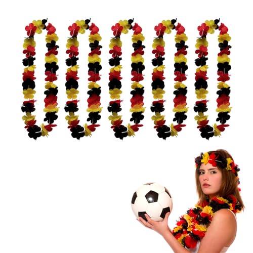 Deutschland Fanartikel Blumenkette, Deutschland Flagge Girlanden, Foto Requisiten Blumenketten, Fußball Party Deko, Europameisterschaft Fanartikel Frauen & Männer,Geburtstag Zubehör Präsent (5 Stück) Deutschland Fanartikel Blumenkette, Deutschland Flagge Girlanden, Foto Requisiten Blumenketten, Fußball Party Deko, Europameisterschaft Fanartikel Frauen & Männer,Geburtstag Zubehör Präsent (5 Stück) von FZQBEY