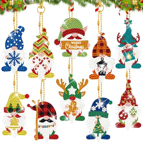 Diamond Painting Weihnachten Schlüsselanhänger, Weihnachtsdeko Diamond Painting Kinder Anhänger Set, Weihnachten Deko Diamant Painting Weihnachtsanhänger, Doppelseitige Diamant Malerei Bastelset (D) Diamond Painting Weihnachten Schlüsselanhänger, Weihnachtsdeko Diamond Painting Kinder Anhänger Set, Weihnachten Deko Diamant Painting Weihnachtsanhänger, Doppelseitige Diamant Malerei Bastelset (D) von FZQBEY