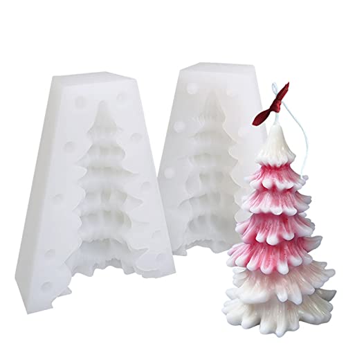 FZQBEY 3D Weihnachtsbaum Kerzengießform,Schnee-Tannenbaum Silikonformen, Kerzenform Wiederverwendbar, Epoxy-Formen Harzform für Kunsthandwerk, Herstellung, Christbaumschmuck FZQBEY 3D Weihnachtsbaum Kerzengießform,Schnee-Tannenbaum Silikonformen, Kerzenform Wiederverwendbar, Epoxy-Formen Harzform für Kunsthandwerk, Herstellung, Christbaumschmuck von FZQBEY