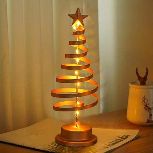 FZQBEY Lichterkette Weihnachtsbaum, Weihnachtsdeko Innen Modern 30 LED Lichter Weihnachtsbaum mit Beleuchtung, Batteriebetrieben Weihnachtsbaum Lichter Spiral Baum Tischlampe für Weihnachten Deko (C) FZQBEY Lichterkette Weihnachtsbaum, Weihnachtsdeko Innen Modern 30 LED Lichter Weihnachtsbaum mit Beleuchtung, Batteriebetrieben Weihnachtsbaum Lichter Spiral Baum Tischlampe für Weihnachten Deko (C) von FZQBEY