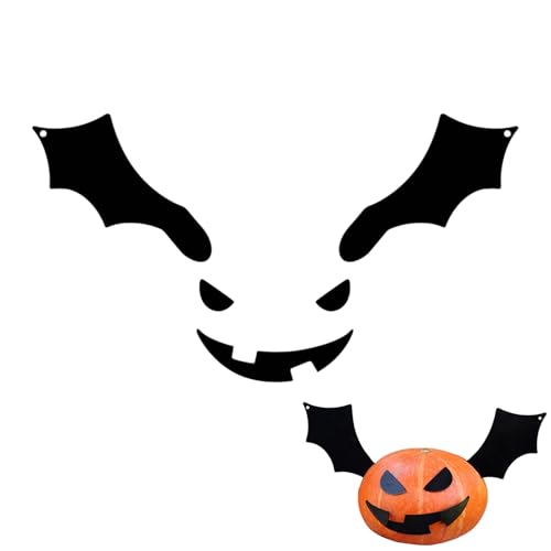 Halloween Deko Fledermaus Metall Stecker Zum Stecken in den Kürbis, Halloween Deko Kürbis Zubehör Gruselige Fledermäuse Einsätze Kürbisdeko für Innen Outdoor Party Herbstdeko Halloween Deko Fledermaus Metall Stecker Zum Stecken in den Kürbis, Halloween Deko Kürbis Zubehör Gruselige Fledermäuse Einsätze Kürbisdeko für Innen Outdoor Party Herbstdeko von FZQBEY