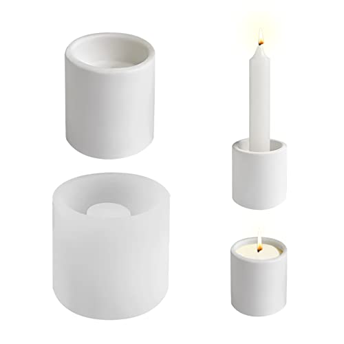 Silikonform Kerzenhalter, Silikonformen Gießformen Kerzenhalter, für Teelichter und Stabkerzen, Zylinder Silikon Gießform Kerzenhalter Kerzenständer, Gießformen Silikon Teelichthalter Silikonform Kerzenhalter, Silikonformen Gießformen Kerzenhalter, für Teelichter und Stabkerzen, Zylinder Silikon Gießform Kerzenhalter Kerzenständer, Gießformen Silikon Teelichthalter von FZQBEY