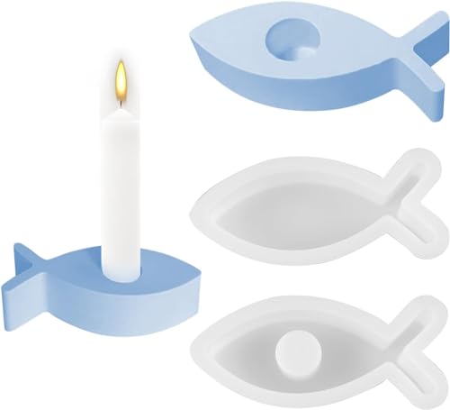 Silikonformen Gießformen, 2 Stück Fisch Silikonform Kerzenhalter Gießformen Silikon Giessform Silikon DIY Fisch Silikon Gießform Kerzenhalter Beton Zum Gießen Epoxidharz Formen Silikonform für Kerzen Silikonformen Gießformen, 2 Stück Fisch Silikonform Kerzenhalter Gießformen Silikon Giessform Silikon DIY Fisch Silikon Gießform Kerzenhalter Beton Zum Gießen Epoxidharz Formen Silikonform für Kerzen von FZQBEY