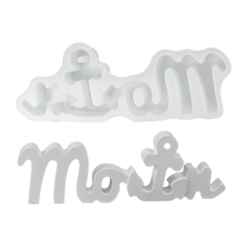 Silikonformen Gießformen, Silikonform Buchstabe Anker, Gießformen Silikon, Gipsformen zum Gießen, Giessformen Silikon, DIY Gießform, Silikonform Kerzenhalter, Epoxidharz Formen für Handwerk (B) von FZQBEY