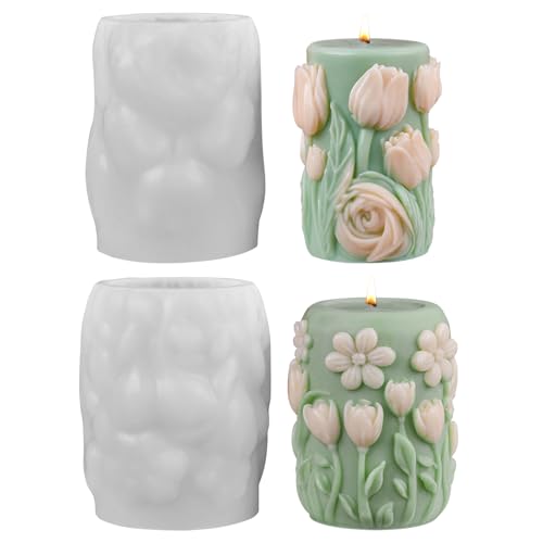 Silikonformen Gießformen Blume Zylinder Kerzenformen zum Gießen, Silikonform Ostern Blume Zylinder Kerzen Formen Silikon, Gießform Ostern Silikonform Frühling Blume Zylinder Kerzen Selber Machen (AB) Silikonformen Gießformen Blume Zylinder Kerzenformen zum Gießen, Silikonform Ostern Blume Zylinder Kerzen Formen Silikon, Gießform Ostern Silikonform Frühling Blume Zylinder Kerzen Selber Machen (AB) von FZQBEY
