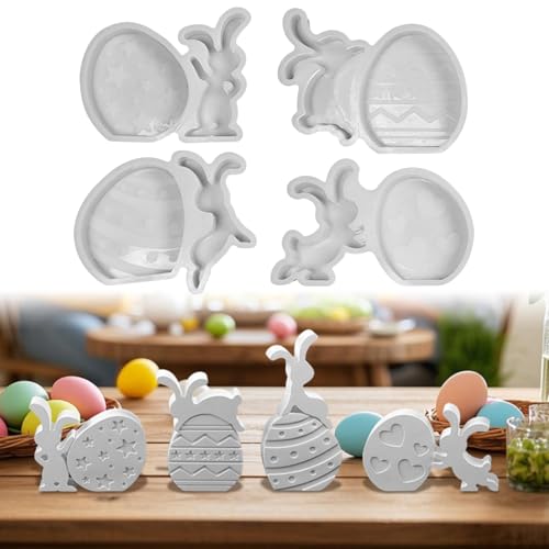 Silikonformen Gießformen Ostern, 4 Stück Silikonform Ostern Silikonform Hase Ostereier Gießformen Silikon Gießform Ostern Giessformen Silikon Gießform Hase Ostereier Silikonform Osterhase Eier Silikonformen Gießformen Ostern, 4 Stück Silikonform Ostern Silikonform Hase Ostereier Gießformen Silikon Gießform Ostern Giessformen Silikon Gießform Hase Ostereier Silikonform Osterhase Eier von FZQBEY