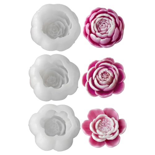 Silikonformen Gießformen Peonienblumen Kerzenformen zum Gießen, Blumen Silikonform Kerzen Formen Silikon, Kerzen Selber Machen Gießformen Silikon Blumen Giessformen Gießform Blume Kerzenform (3 PCS) Silikonformen Gießformen Peonienblumen Kerzenformen zum Gießen, Blumen Silikonform Kerzen Formen Silikon, Kerzen Selber Machen Gießformen Silikon Blumen Giessformen Gießform Blume Kerzenform (3 PCS) von FZQBEY
