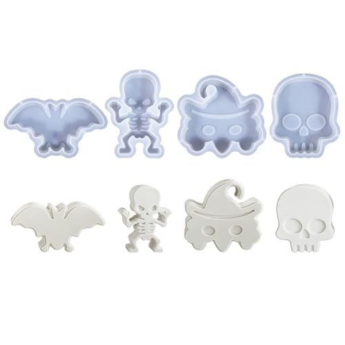 Silikonformen Gießformen Skelett Fledermaus Kerzenformen zum Gießen, Halloween Silikonform Totenkopf Geist Gips Zum Gießen Gießformen Silikon Giessformen Silikon Gießform Kürbis Geister (4 Stück) Silikonformen Gießformen Skelett Fledermaus Kerzenformen zum Gießen, Halloween Silikonform Totenkopf Geist Gips Zum Gießen Gießformen Silikon Giessformen Silikon Gießform Kürbis Geister (4 Stück) von FZQBEY