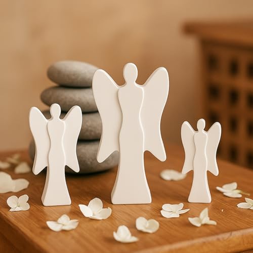 Silikonformen Gießformen Weihnachten Kerzenformen zum Gießen, 3 Stück Silikonform Weihnachten Engel Gips Gießformen Silikon Giessformen Silikon Gießform Weihnachten, Kerzen Silikonform 3D Engel (A) von FZQBEY