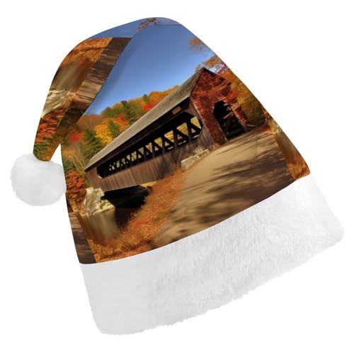 FZQVSGW Erwachsene Weihnachtsmützen Weihnachten Festival Hüte Weihnachten Party Geschenk Hüte Festliche Weihnachtsmützen für Männer und Frauen Weihnachtsmann Weihnachtsmütze Albany Covered BridgeSanta FZQVSGW Erwachsene Weihnachtsmützen Weihnachten Festival Hüte Weihnachten Party Geschenk Hüte Festliche Weihnachtsmützen für Männer und Frauen Weihnachtsmann Weihnachtsmütze Albany Covered BridgeSanta von FZQVSGW