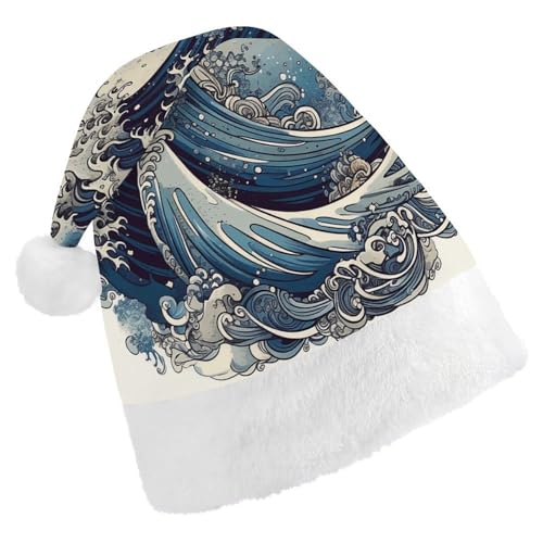 FZQVSGW Erwachsene Weihnachtsmützen Weihnachten Festival Hüte Weihnachten Party Geschenk Hüte Festliche Weihnachtsmützen für Männer und Frauen Weihnachtsmann Weihnachtsmütze Blaue Welle Stil FZQVSGW Erwachsene Weihnachtsmützen Weihnachten Festival Hüte Weihnachten Party Geschenk Hüte Festliche Weihnachtsmützen für Männer und Frauen Weihnachtsmann Weihnachtsmütze Blaue Welle Stil von FZQVSGW