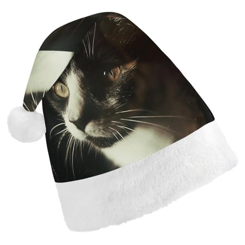 FZQVSGW Erwachsene Weihnachtsmützen Weihnachten Festival Hüte Weihnachten Party Geschenk Hüte Festliche Weihnachtsmützen für Männer und Frauen Weihnachtsmann Weihnachtsmütze Katze mit weißen Augen FZQVSGW Erwachsene Weihnachtsmützen Weihnachten Festival Hüte Weihnachten Party Geschenk Hüte Festliche Weihnachtsmützen für Männer und Frauen Weihnachtsmann Weihnachtsmütze Katze mit weißen Augen von FZQVSGW
