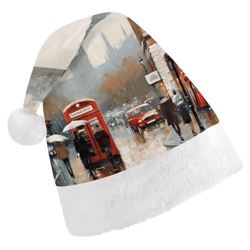 FZQVSGW Erwachsene Weihnachtsmützen Weihnachten Festival Hüte Weihnachten Party Geschenk Hüte Festliche Weihnachtsmützen für Männer und Frauen Weihnachtsmann Weihnachtsmütze London ImpressionSanta Hat FZQVSGW Erwachsene Weihnachtsmützen Weihnachten Festival Hüte Weihnachten Party Geschenk Hüte Festliche Weihnachtsmützen für Männer und Frauen Weihnachtsmann Weihnachtsmütze London ImpressionSanta Hat von FZQVSGW