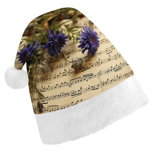 FZQVSGW Erwachsene Weihnachtsmützen Weihnachten Festival Hüte Weihnachten Party Geschenk Hüte Festliche Weihnachtsmützen für Männer und Frauen Weihnachtsmann Weihnachtsmütze Notenblatt Nikolausmütze FZQVSGW Erwachsene Weihnachtsmützen Weihnachten Festival Hüte Weihnachten Party Geschenk Hüte Festliche Weihnachtsmützen für Männer und Frauen Weihnachtsmann Weihnachtsmütze Notenblatt Nikolausmütze von FZQVSGW