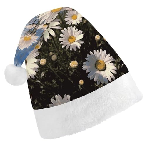 FZQVSGW Erwachsene Weihnachtsmützen Weihnachten Festival Hüte Weihnachten Party Geschenk Hüte Festliche Weihnachtsmützen für Männer und Frauen Weihnachtsmann Weihnachtsmütze Schöne Gänseblümchen FZQVSGW Erwachsene Weihnachtsmützen Weihnachten Festival Hüte Weihnachten Party Geschenk Hüte Festliche Weihnachtsmützen für Männer und Frauen Weihnachtsmann Weihnachtsmütze Schöne Gänseblümchen von FZQVSGW