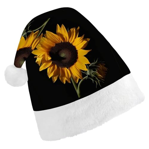 FZQVSGW Erwachsene Weihnachtsmützen Weihnachten Festival Hüte Weihnachten Party Geschenk Hüte Festliche Weihnachtsmützen für Männer und Frauen Weihnachtsmann Weihnachtsmütze Sonnenblume Schwarzer FZQVSGW Erwachsene Weihnachtsmützen Weihnachten Festival Hüte Weihnachten Party Geschenk Hüte Festliche Weihnachtsmützen für Männer und Frauen Weihnachtsmann Weihnachtsmütze Sonnenblume Schwarzer von FZQVSGW