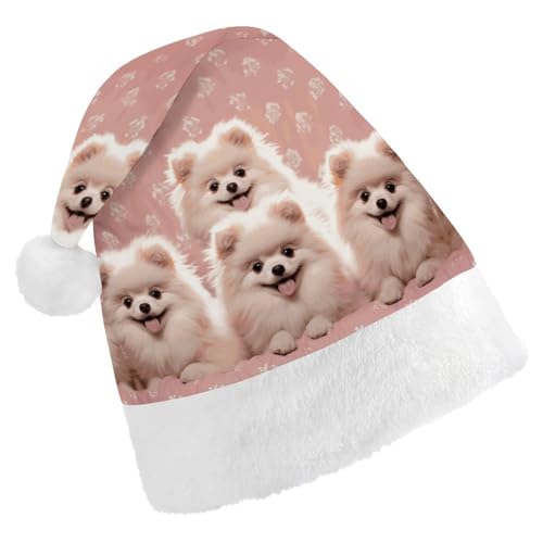FZQVSGW Erwachsene Weihnachtsmützen Weihnachten Festival Hüte Weihnachten Party Geschenk Hüte Festliche Weihnachtsmützen für Männer und Frauen Weihnachtsmann Weihnachtsmütze Zwergspitzer Welpen FZQVSGW Erwachsene Weihnachtsmützen Weihnachten Festival Hüte Weihnachten Party Geschenk Hüte Festliche Weihnachtsmützen für Männer und Frauen Weihnachtsmann Weihnachtsmütze Zwergspitzer Welpen von FZQVSGW